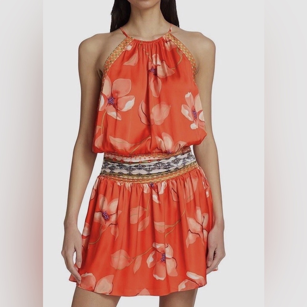 Ramy Brooke Floral Halter Neck Dress - Picture 3 of 13